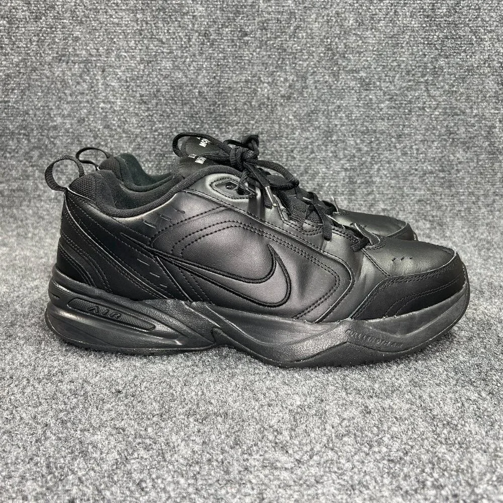 Nike Air‎ Monarch IV Athletic Shoes Men's Size 13 Black Leather Comfort Walking